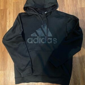 Adidas Men's Black Hoodie with Logo